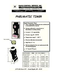 Pneumatic Timer