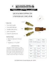 Quick Disconnect Couplers